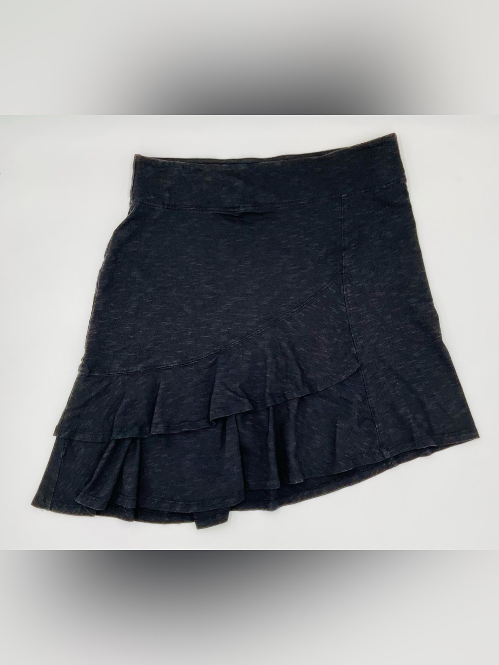 Horny Toad ‘Samba’ Scallop Asymmetrical Hem Double Layer Pull-On Skirt Size S - Picture 3 of 8